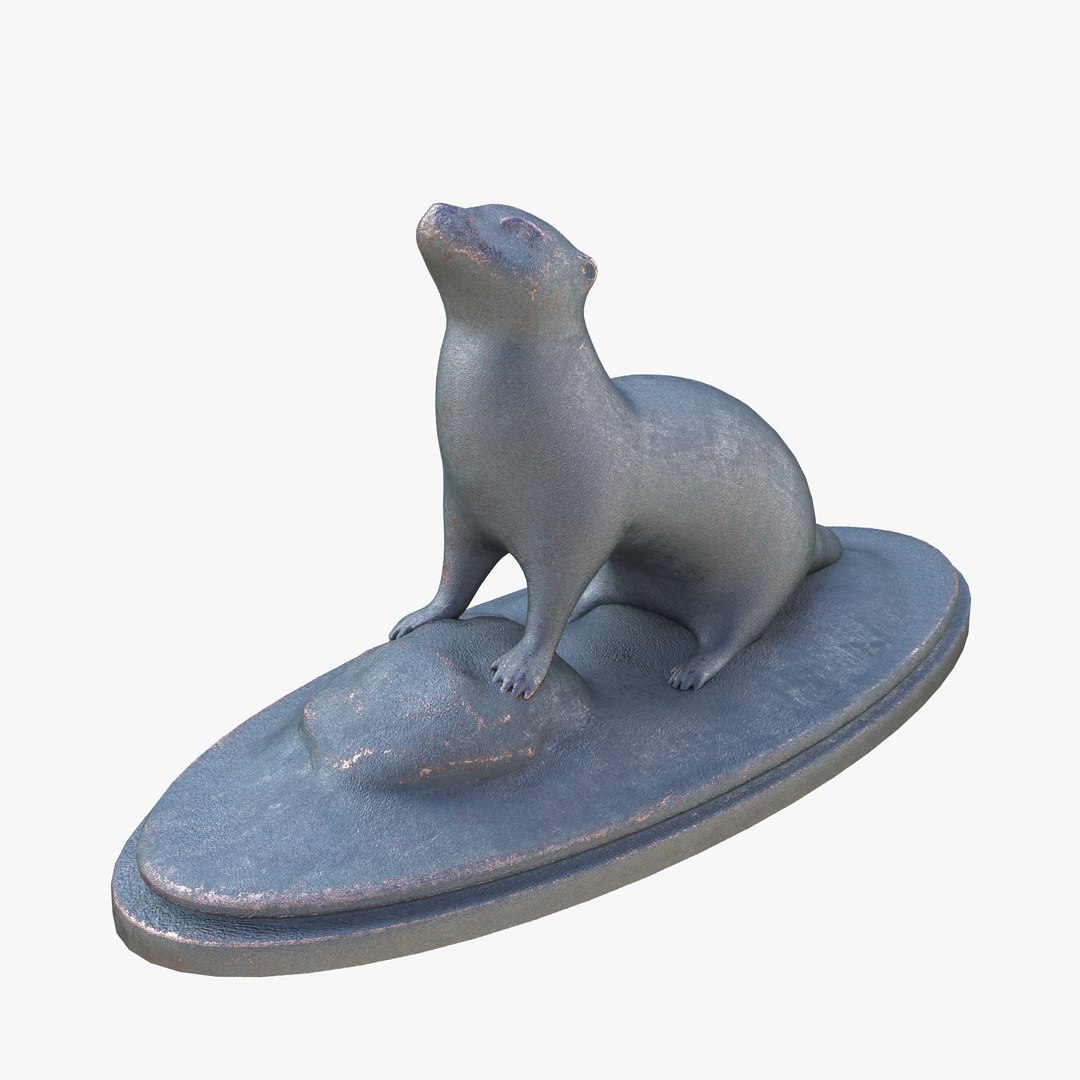 3D Otter Sculpture - TurboSquid 1160682