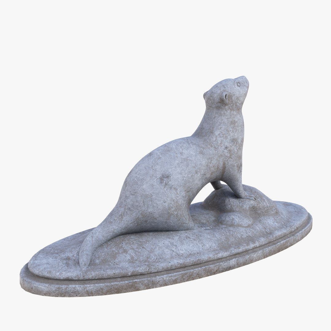 3D Otter Sculpture - TurboSquid 1160682