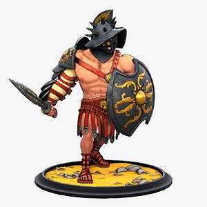 Gladiator Stylized Game-Ready Character