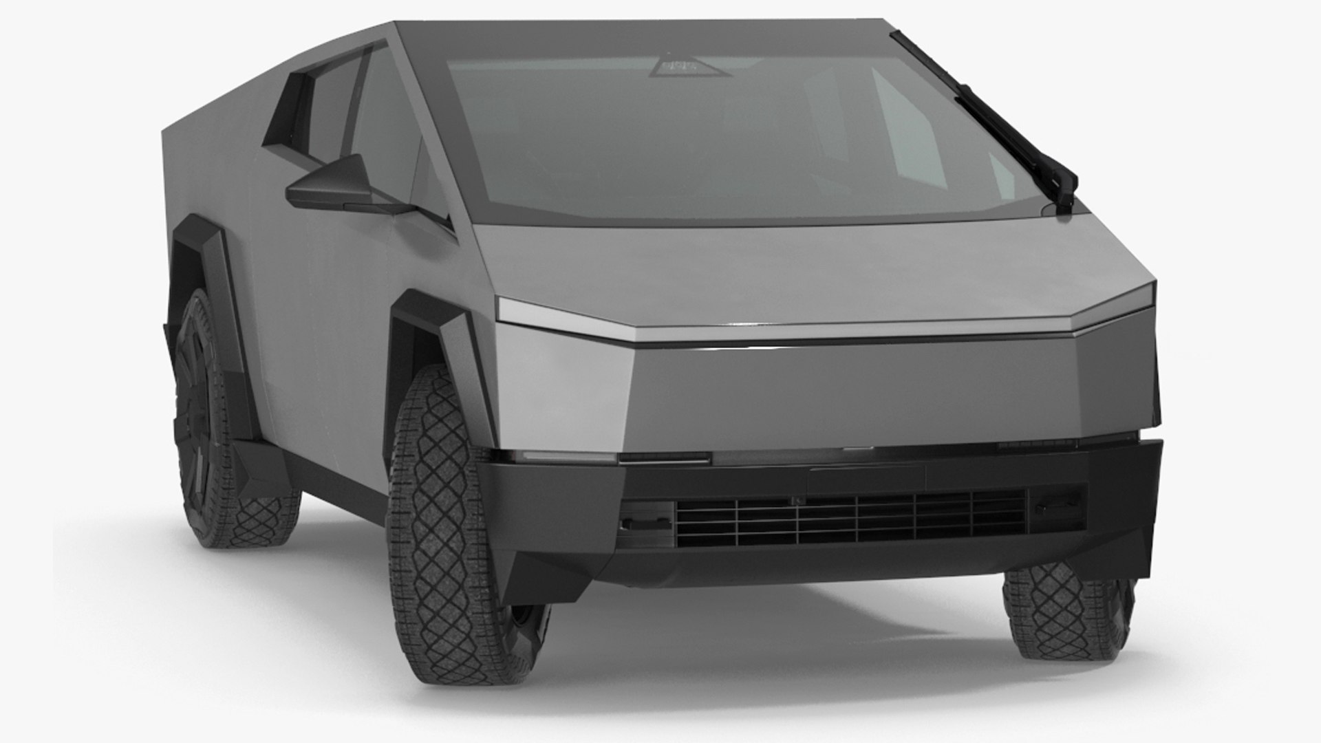 2024 Tesla Cybertruck Rigged for Maya 3D model preview
