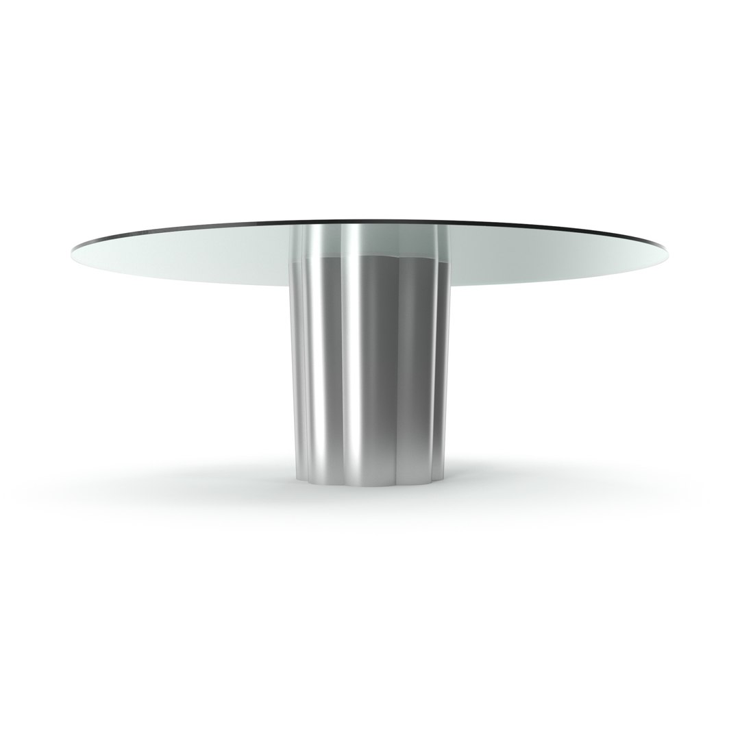 3d Glass Dining Table Model
