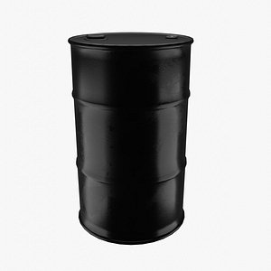 Oil Barrel Black New Clean-Logo 3D