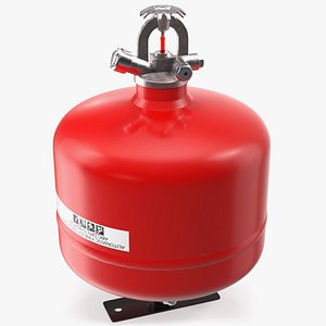3D automatic dry chemical extinguisher