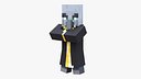 Minecraft Evoker Rigged 3D Model Game Ready 4K PBR