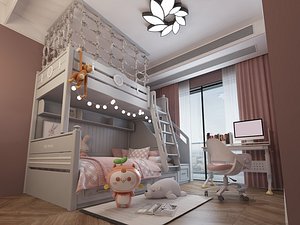 Kids Bedroom - Children Bedroom - 04 3D model