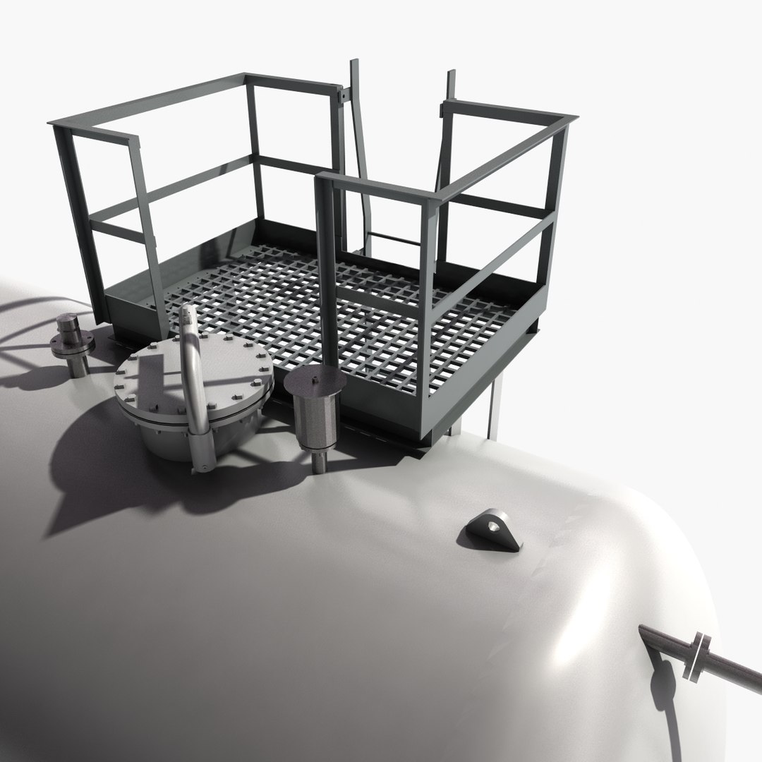 Atmospheric Tank Storage 3d Fbx