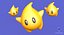 Co-Star Luma Orange Galaxy Super Mario Assets