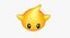 Co-Star Luma Orange Galaxy Super Mario Assets