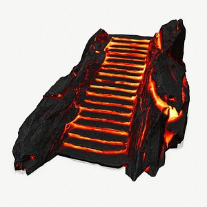 3D Volcanic Stair