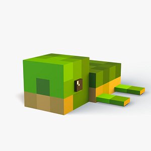 3D model Minecraft Baby Turtle