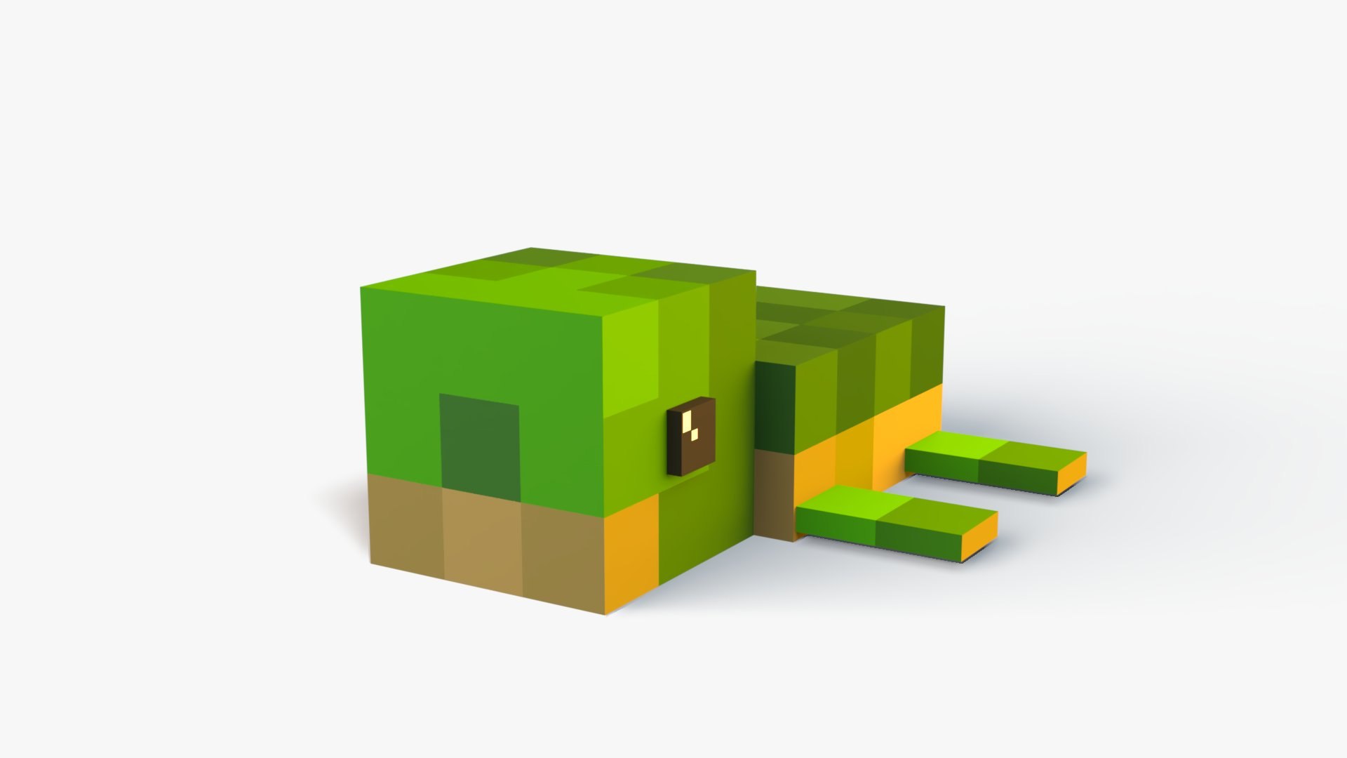 3D Model Minecraft Baby Turtle - TurboSquid 2520129