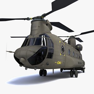 3d chinook helicopter model