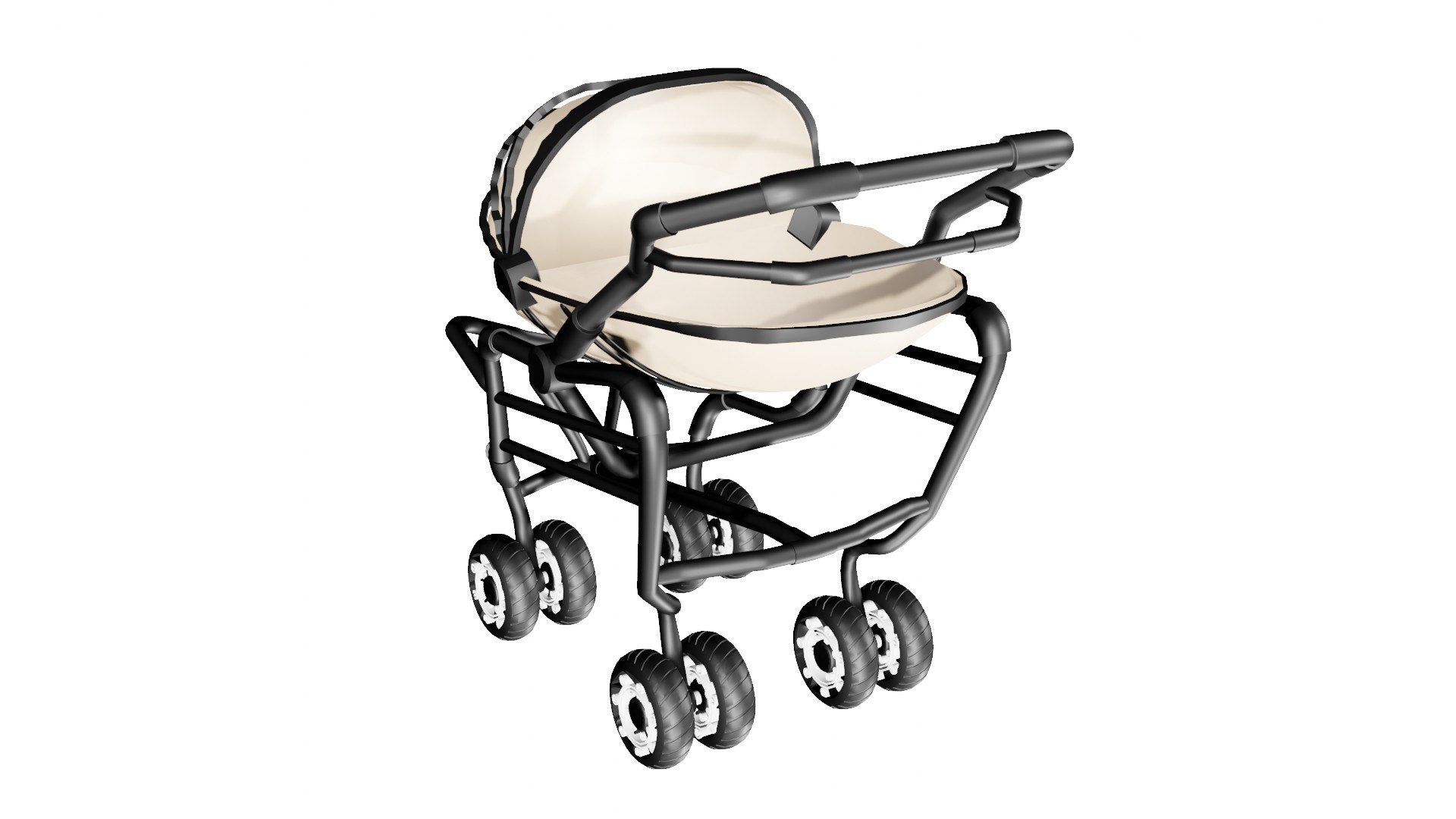 3D Baby Stroller Model - TurboSquid 1810736