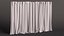 Cortinas de janela transparentes brancas