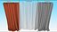 Cortinas de janela transparentes brancas