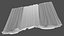 Cortinas de janela transparentes brancas