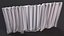 Cortinas de janela transparentes brancas