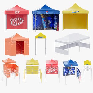 Marquee Tent Pack of 7 3D