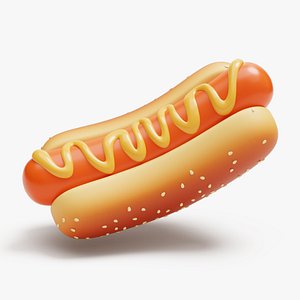 3D model Hot Dog Stylized