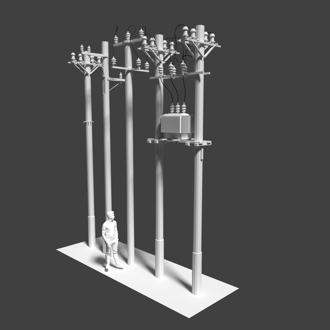 Free 3D Tiang Listrik Model - TurboSquid 1587957