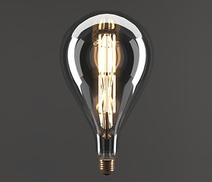 3D electric bulb drop