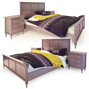 3D bed nightstand