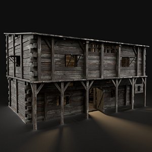 medieval inn fantasy 3D model