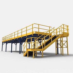 3D model Mezzanine Elevated Work Platform