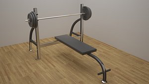flat bench 3d model