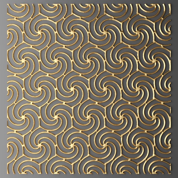 panel lattice grille 3d model