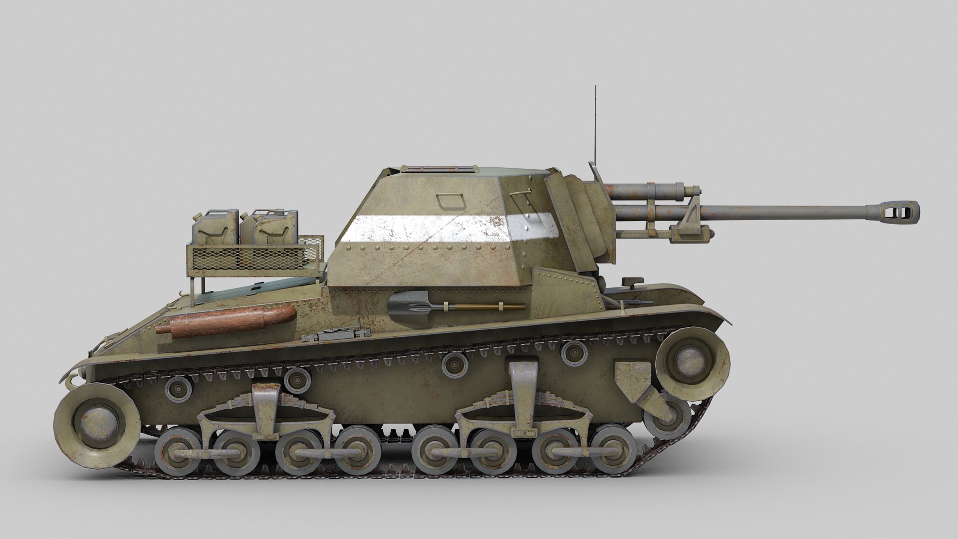 Ww2 tacam r2 tank destroyer 3D - TurboSquid 1480140