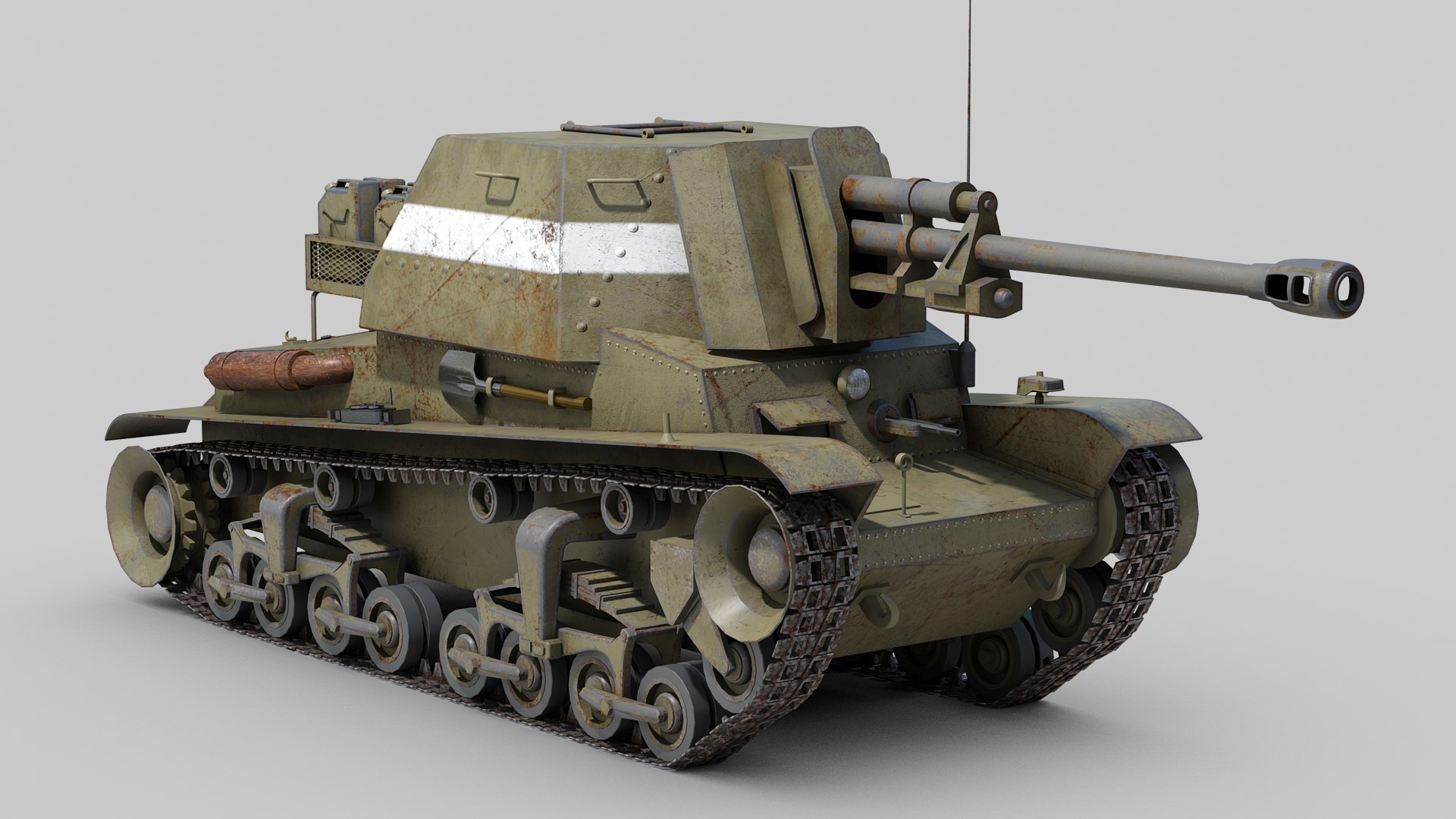 Ww2 tacam r2 tank destroyer 3D - TurboSquid 1480140