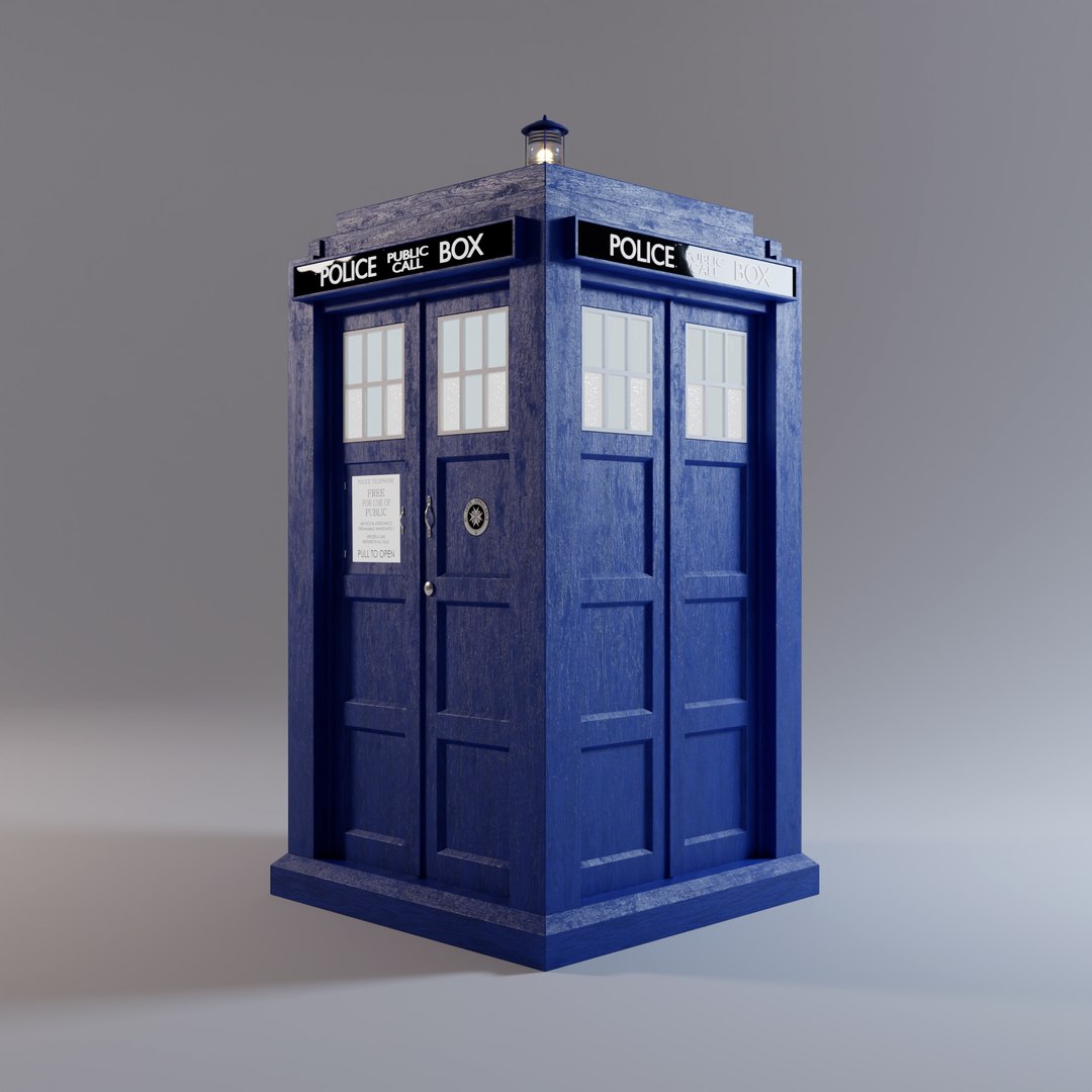 Tardis - Exterior Interior Model - TurboSquid 1656879
