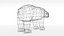 polar animals modeled bear 3D model