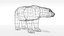 polar animals modeled bear 3D model