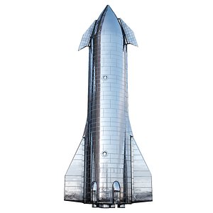 3D star starship ship