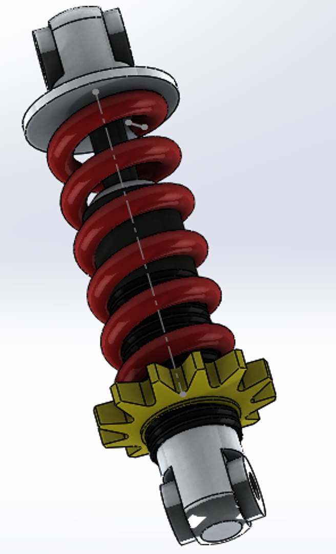3D Spring Shock Absorber - TurboSquid 1474521