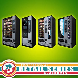 3d model of retail vending machine