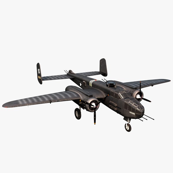 북미 B-25 미첼 폭격기 3D 모델 - TurboSquid 1235346