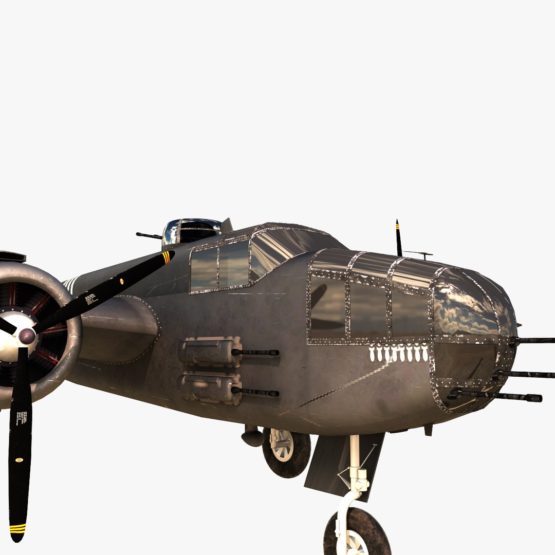 North American B-25 Mitchell 3D Model - TurboSquid 1235346