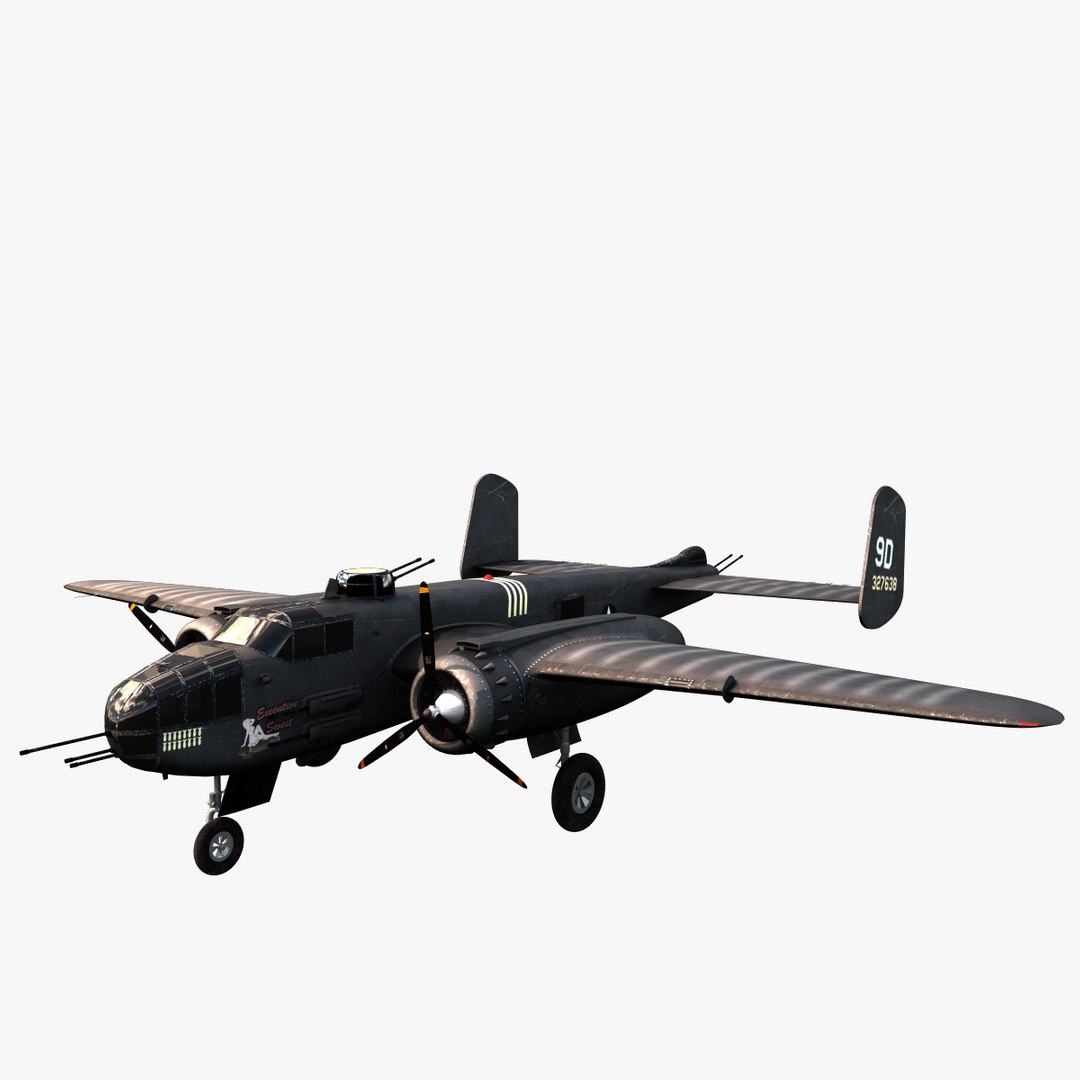 North American B-25 Mitchell 3D Model - TurboSquid 1235346