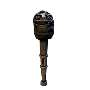 medieval torch 3d model