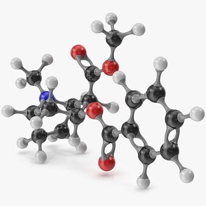3D cocaine molecular
