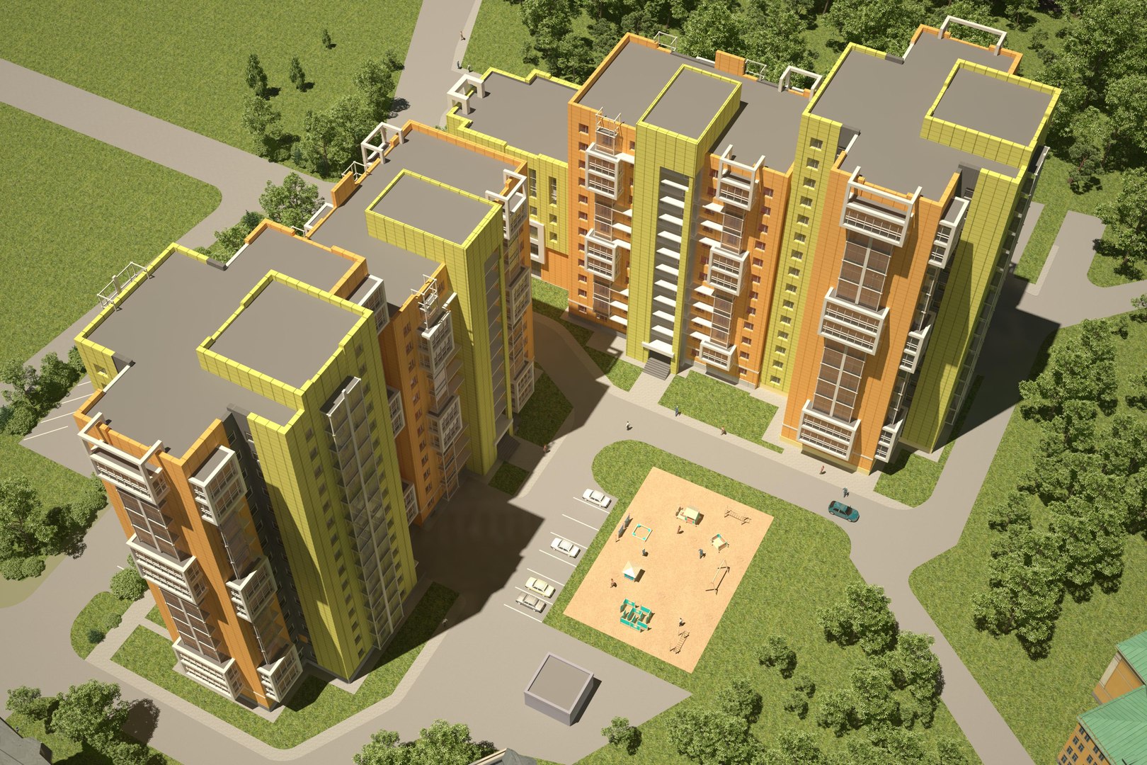 3d Model Residential Complex