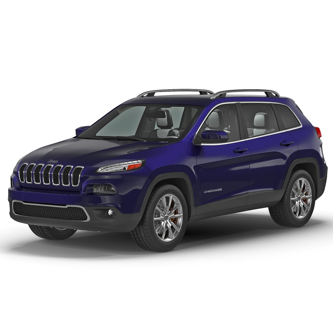 Jeep Cherokee 2015 Simple Interior 3D model preview