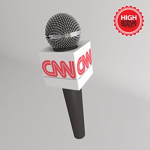 tv microphone advertising box 3d model
