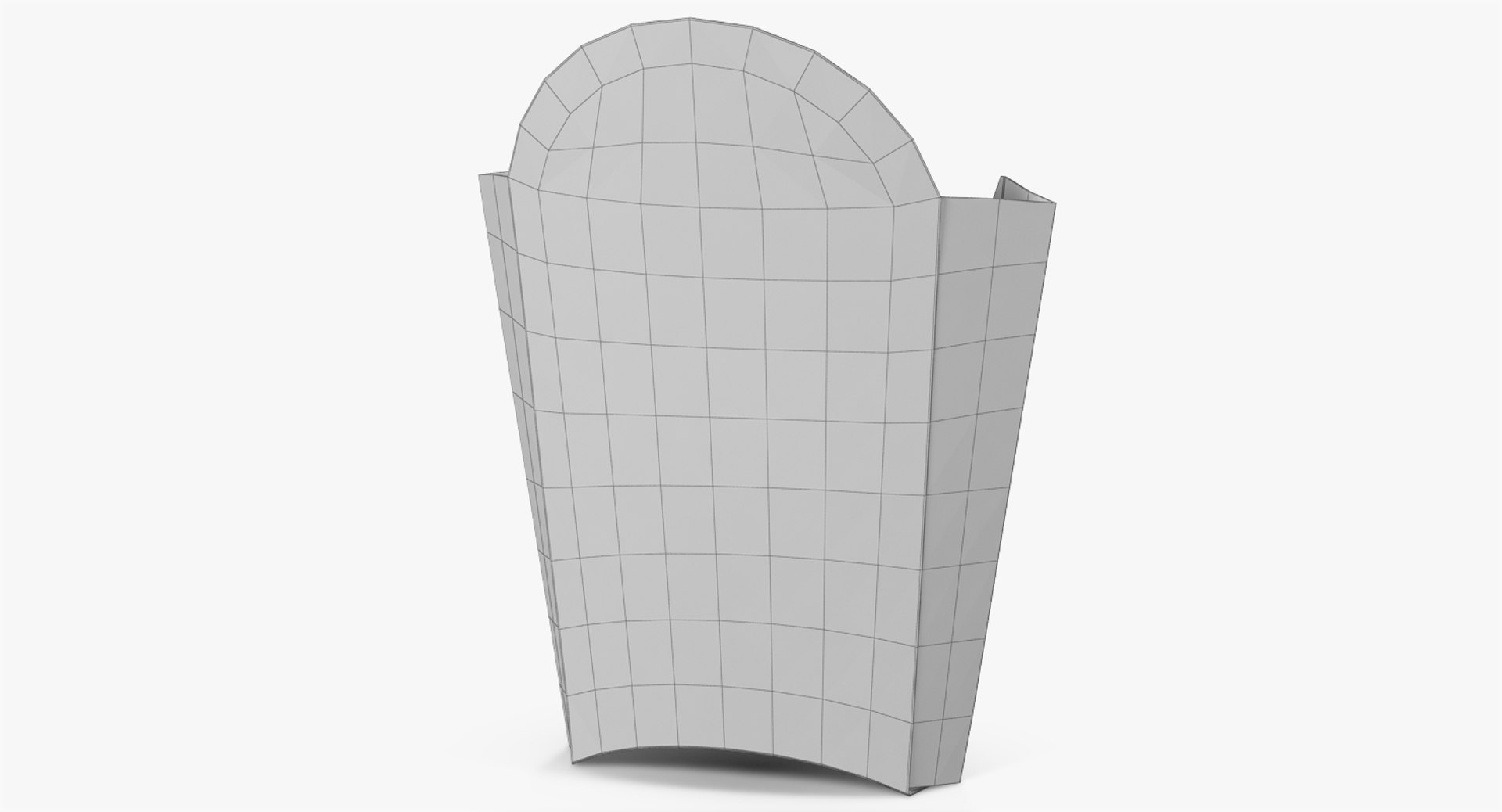 3d model of french fry box mcdonalds