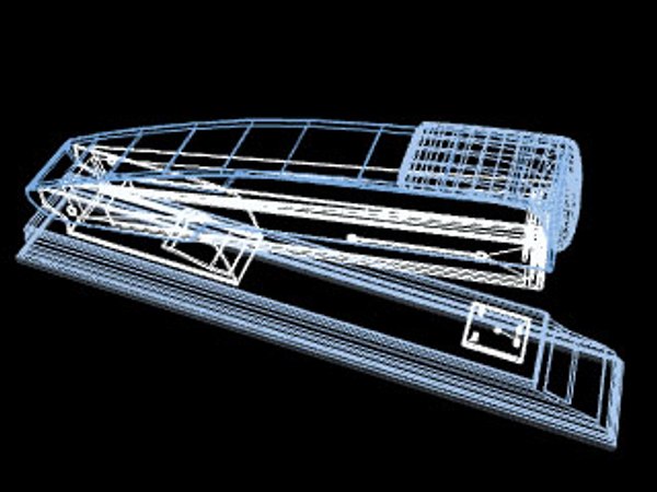 3d staple stapler model