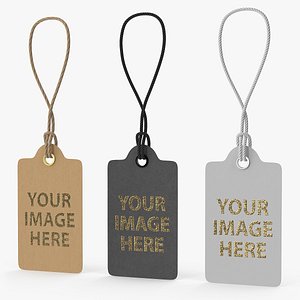 Label Tag Square Rounded 3D model