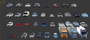 40 Lowpoly cars